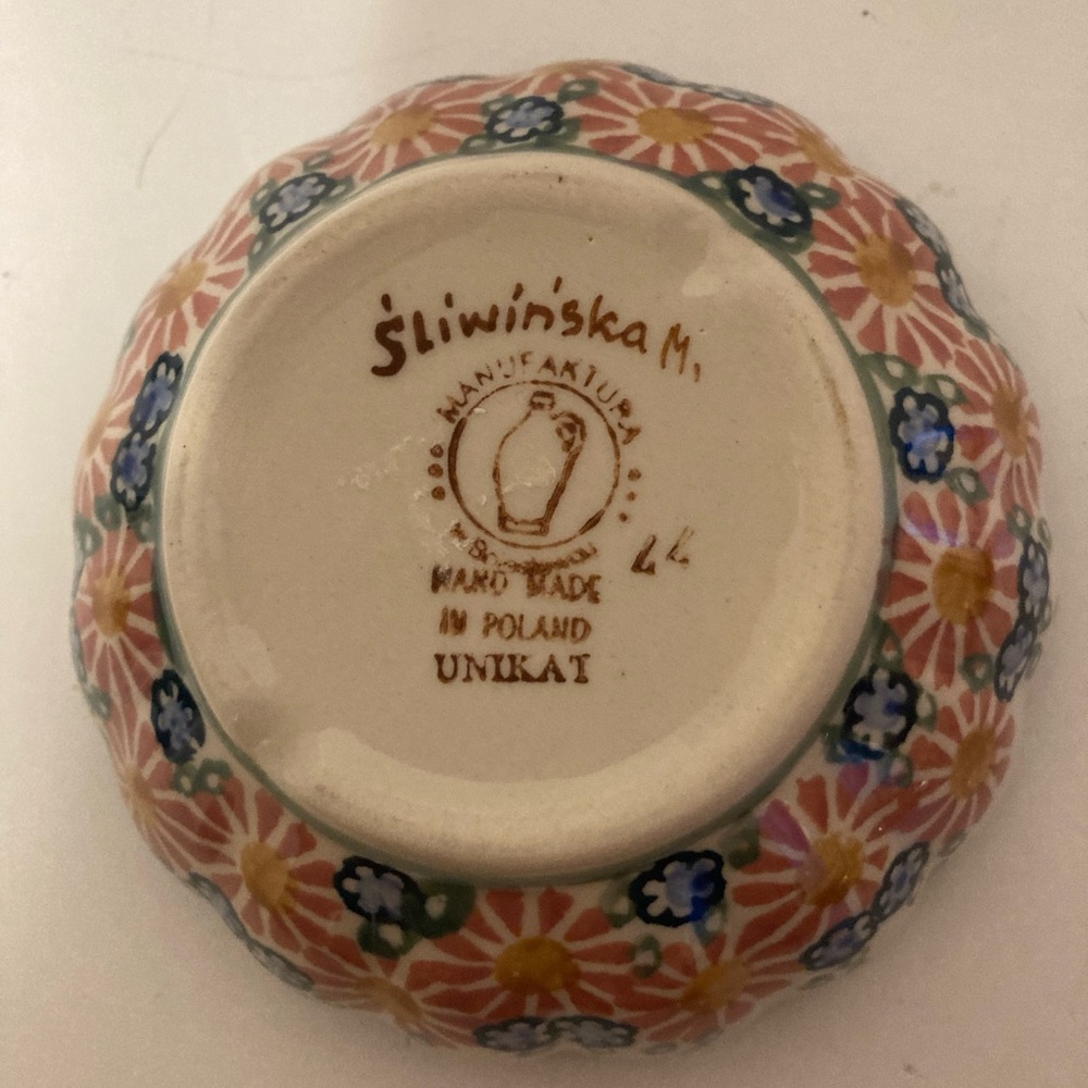 UNIKAT Authentic Polish Ceramic Candy Bowl - Picture 3 of 6